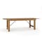 Flash Furniture Rectangle FarmTable, Antique, Rustic, Foldng, 96"x40", Wood, Wood Grain XA-F-96X40-GG - alternate 1